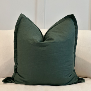 NEW! LINEN, DEEP JADE [square collection]