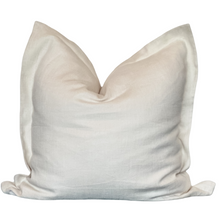 Load image into Gallery viewer, off white linen pillow on white background