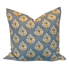 Load image into Gallery viewer, leaf pattern pillow against white background