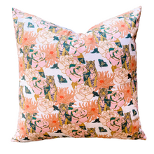 Load image into Gallery viewer, pink tiger pillow against white background