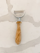 Load image into Gallery viewer, maple wood handle peeler on white countertop