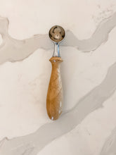 Load image into Gallery viewer, maple handle coffee scoop on white counter