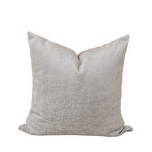 Load image into Gallery viewer, grey velvet pillow on white background