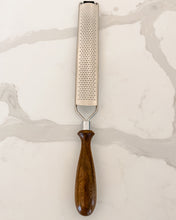 Load image into Gallery viewer, walnut wood handle microplane on white counter