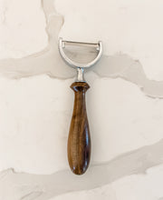 Load image into Gallery viewer, walnut wood handle peeler on white countertop