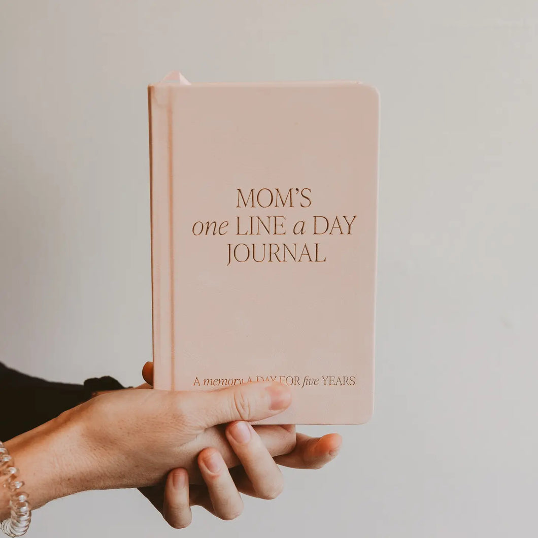 Leather Journal - Mom's One Line A Day