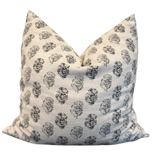 Load image into Gallery viewer, Floral patterned pillow on a white background
