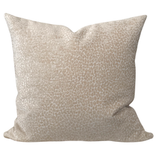 Load image into Gallery viewer, Textured beige pillow on a white background
