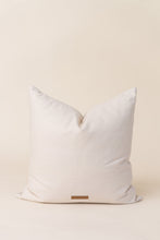 Load image into Gallery viewer, tan canvas pillow back against tan background
