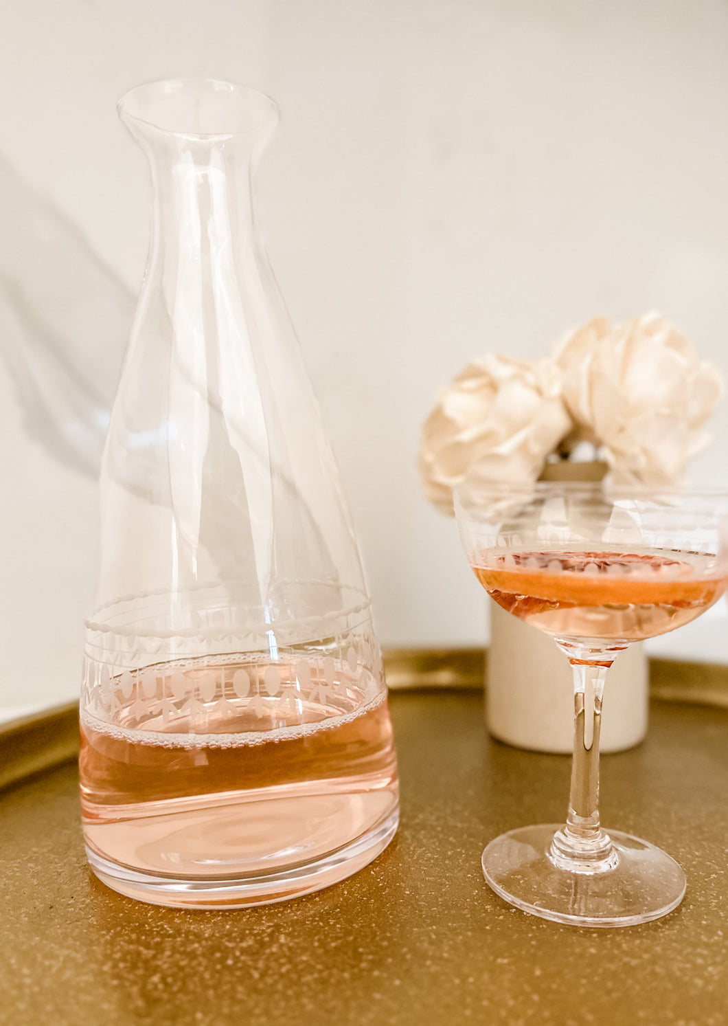 Crystal Carafe, Oval Pattern