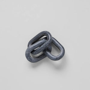 3-Link Decorative Chain, Black Marble