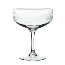 Crystal Cocktail Coupe Set (4), Ovals Pattern
