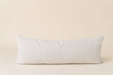 Load image into Gallery viewer, lumbar chenille tan pillow on tan background
